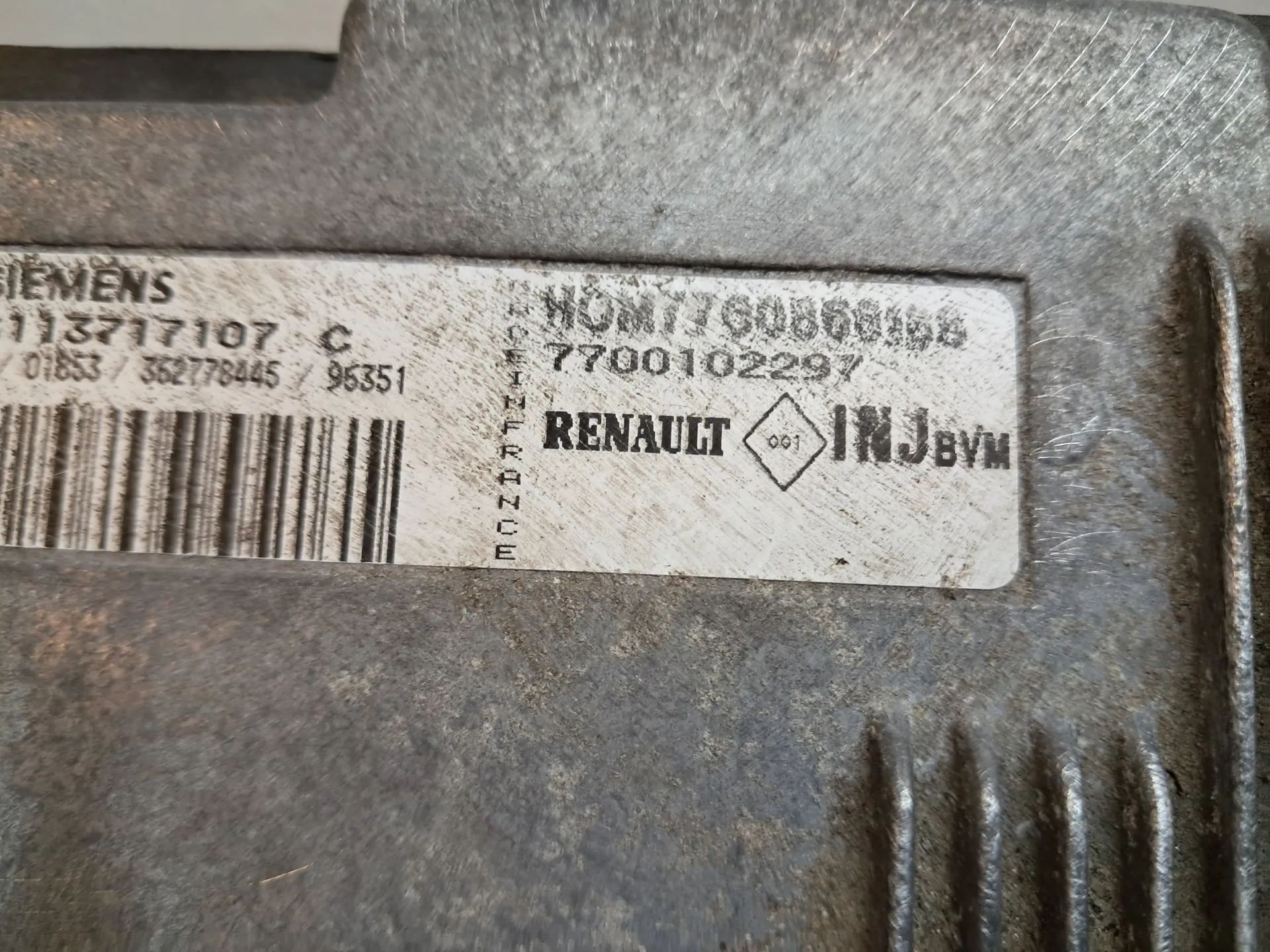 Calculateur /  Unité de contrôle moteur RENAULT Espace/Grand Espace III (JE0_) Imagem-1