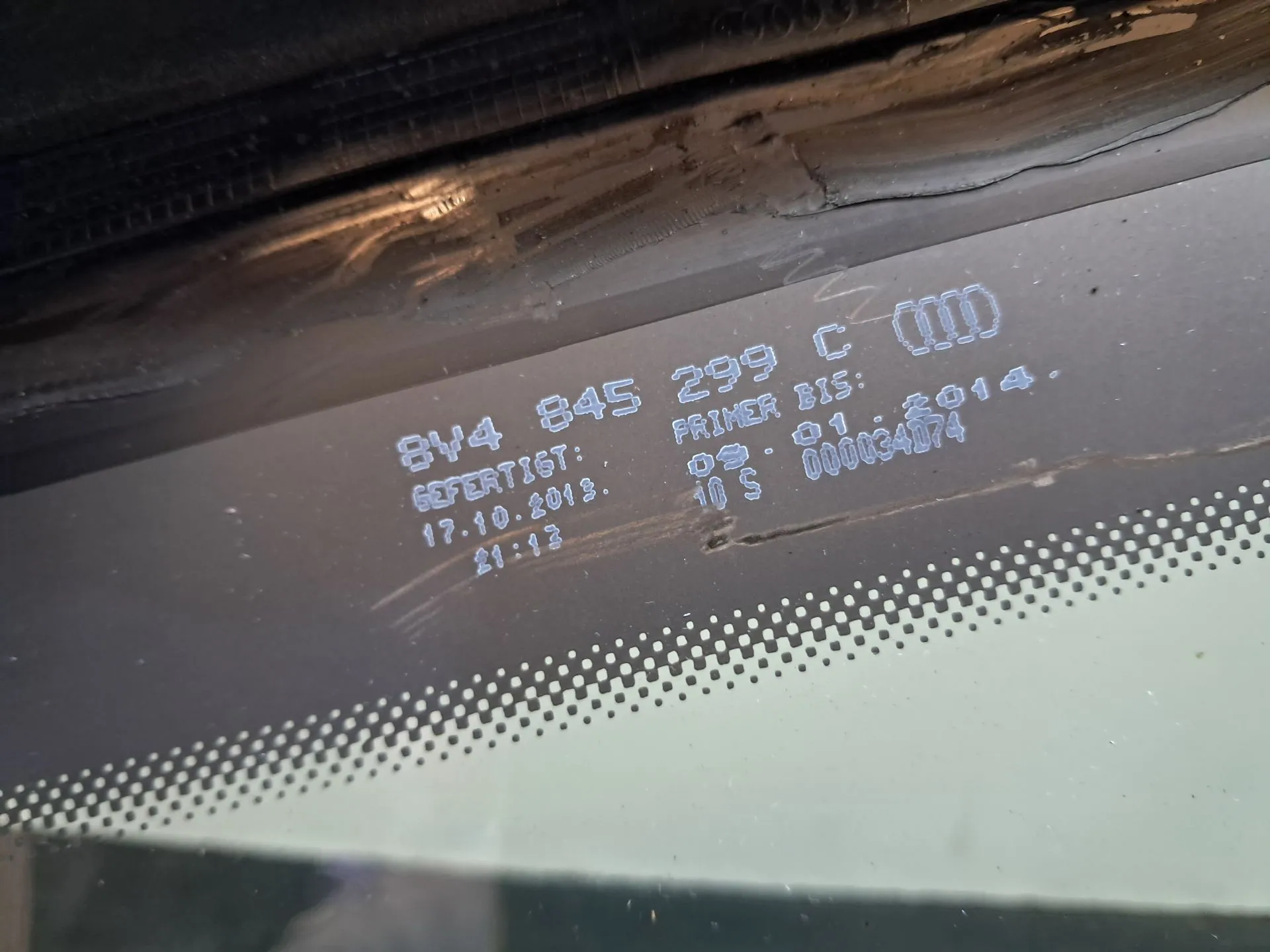 Vetro del pannello posteriore sinistro AUDI A3 Sportback (8VA, 8VF) Imagem-3