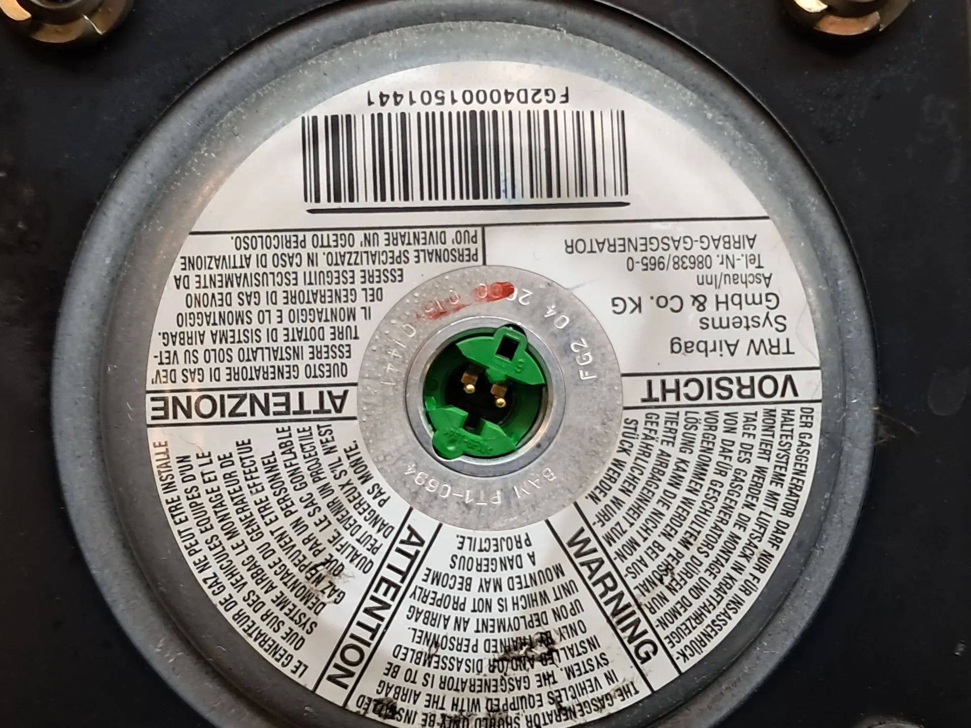 Airbag du Volant FIAT Punto (188_) Imagem-4