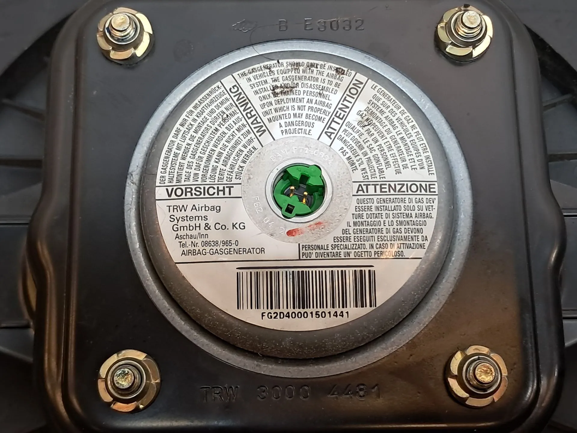 Airbag du Volant FIAT Punto (188_) Imagem-6