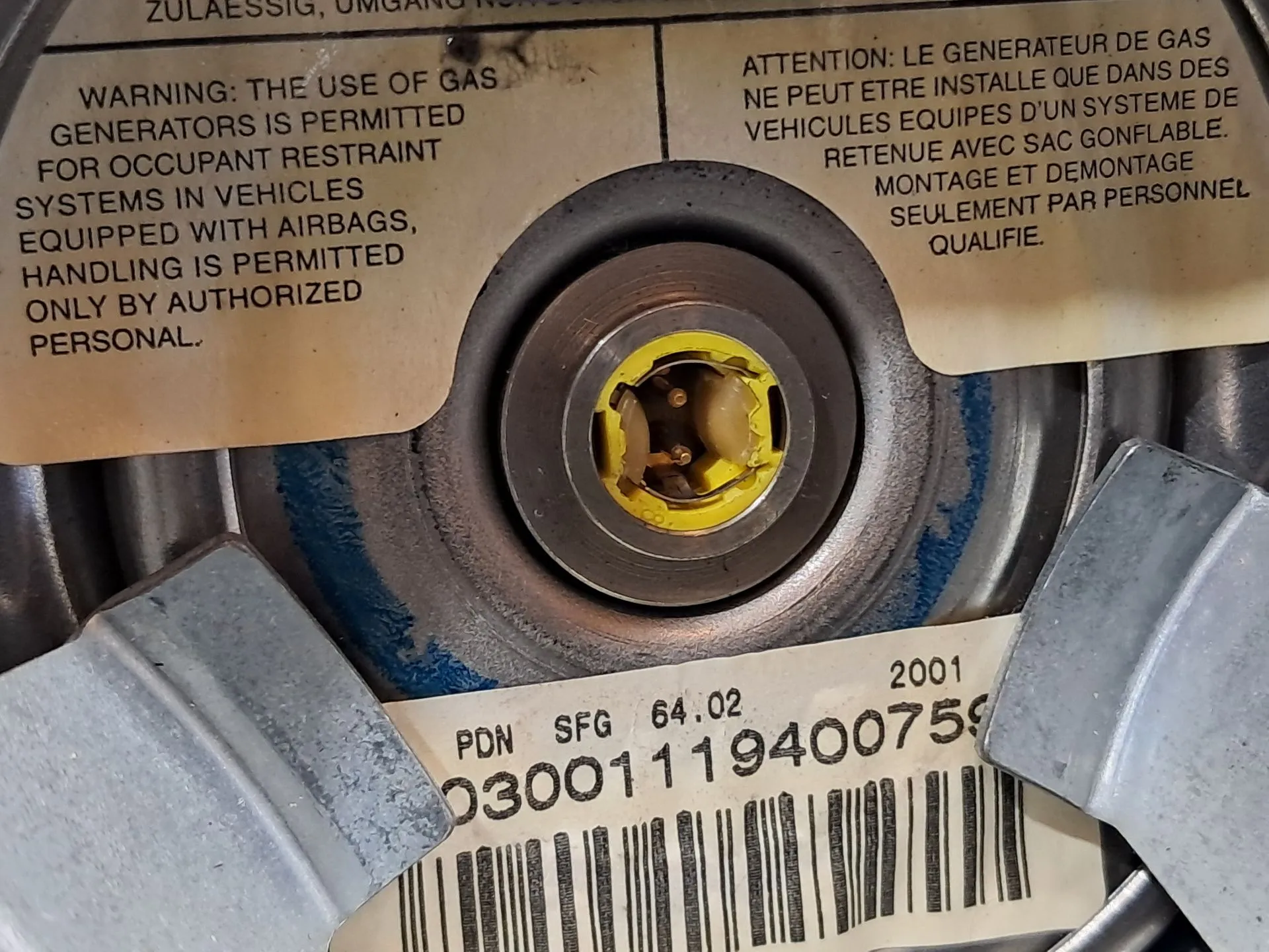 Airbag du Volant SMART City-Coupé (450) Imagem-5