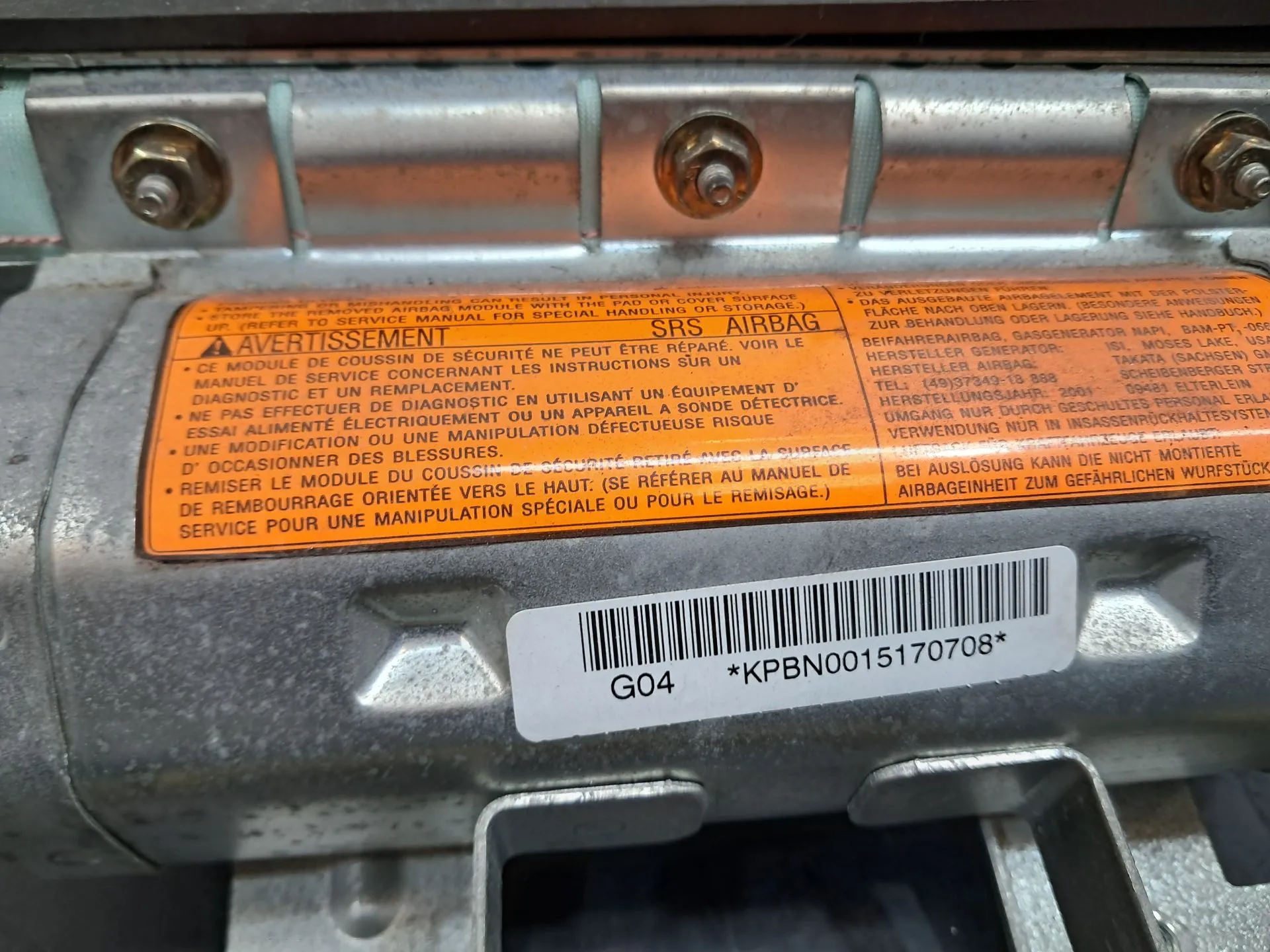 Airbag passageiro NISSAN Almera II Sedan (N16) Imagem-3