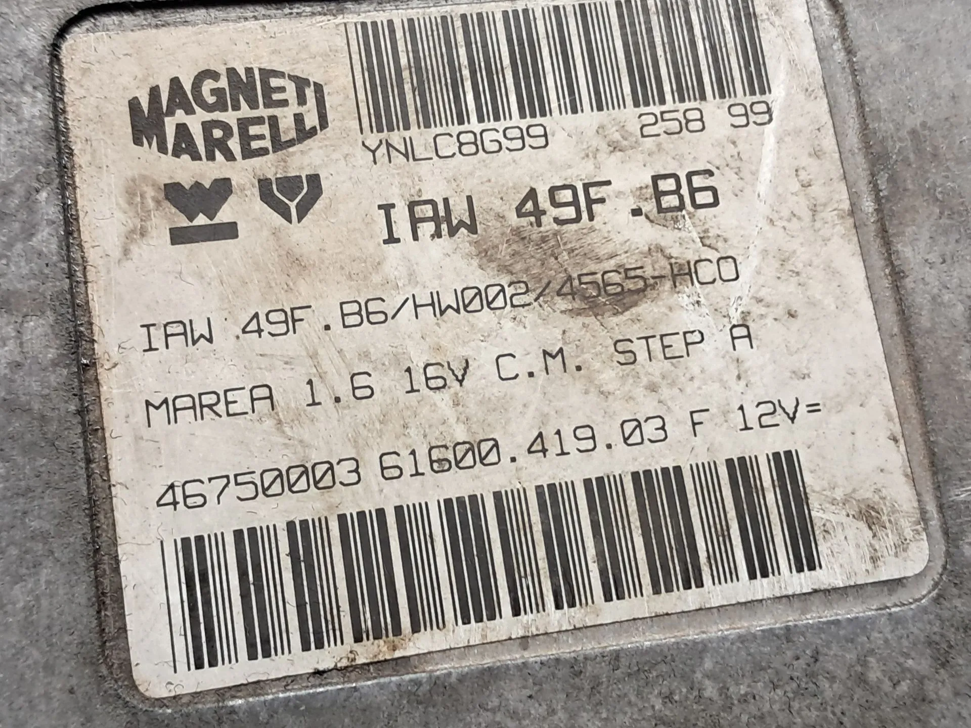 Calculateur /  Unité de contrôle moteur FIAT Marea (185_) Imagem-1