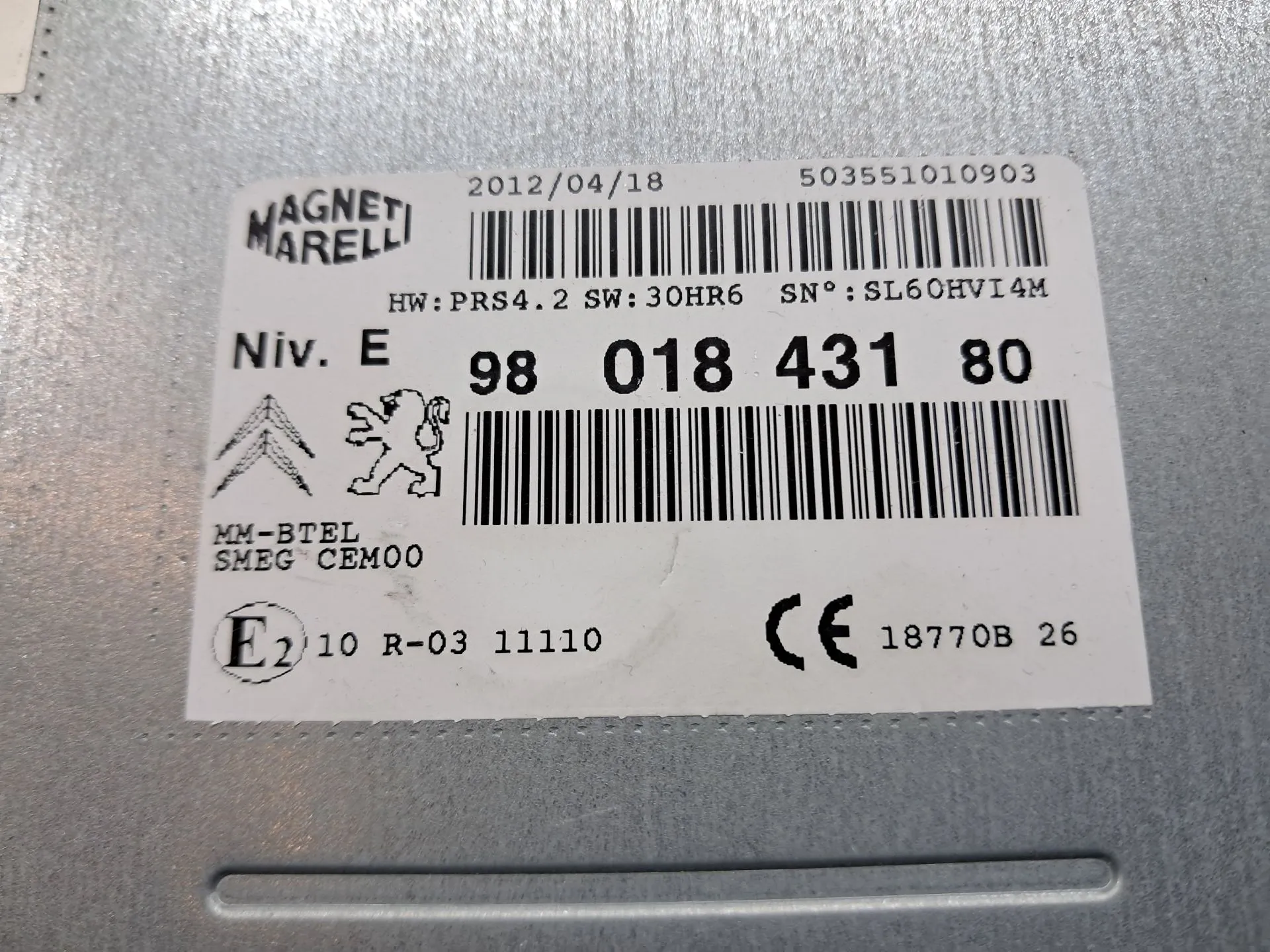 Rádio / auto-rádio PEUGEOT 208 Imagem-1