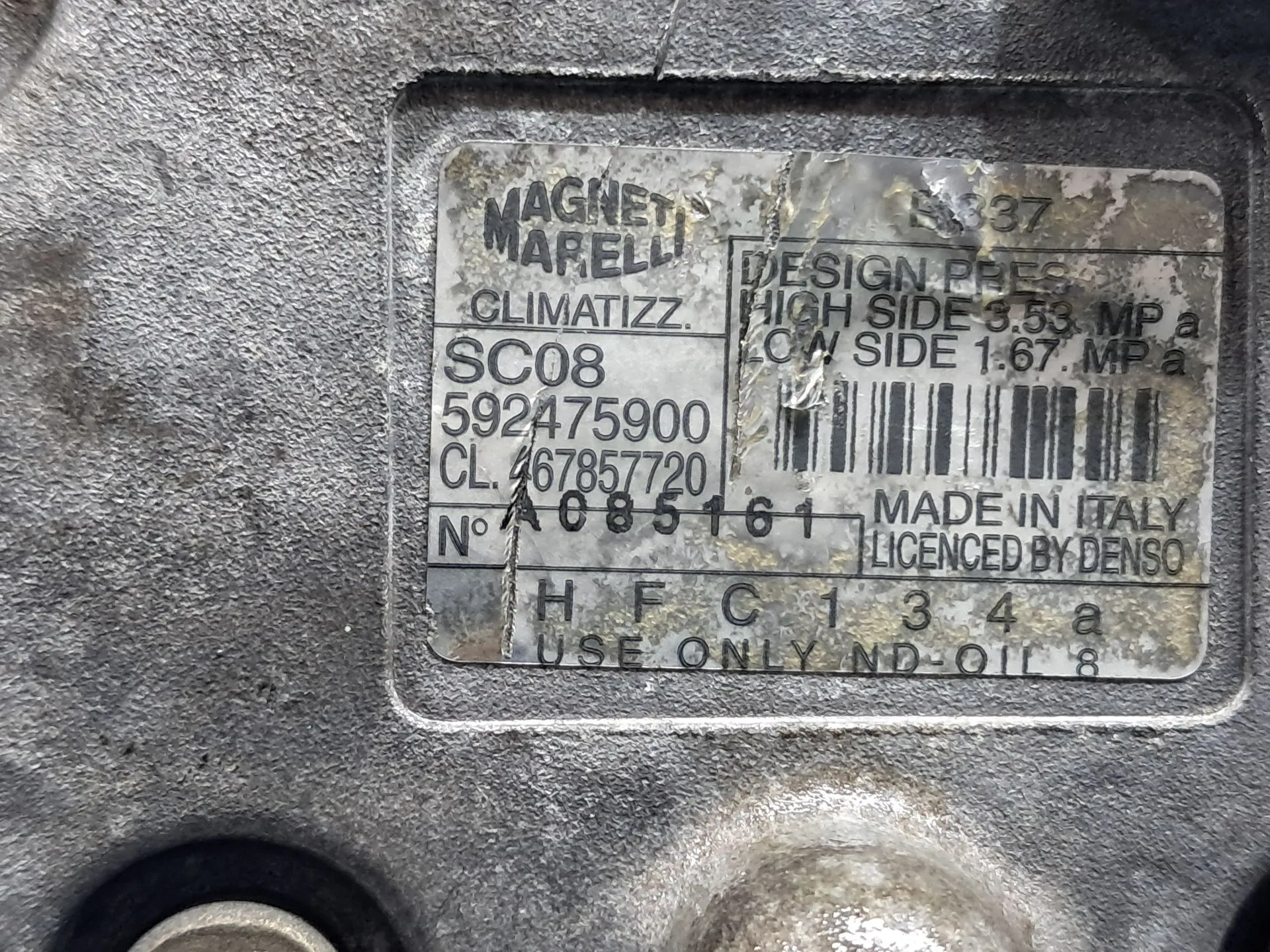 Compresseur AC FIAT Bravo I (182_) Imagem-3