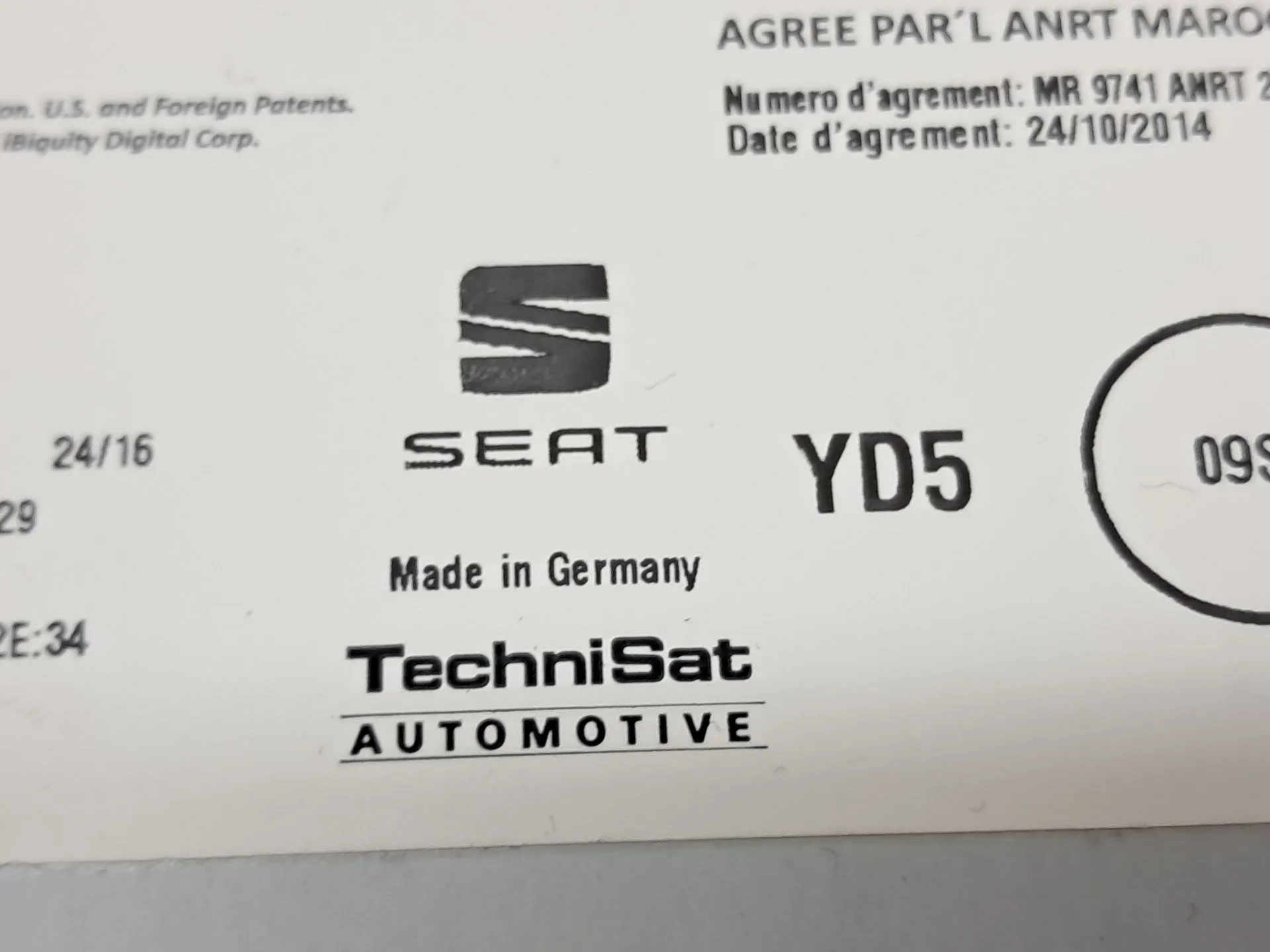 Rádio / auto-rádio SEAT Ibiza IV (6J5, 6P1) Imagem-12