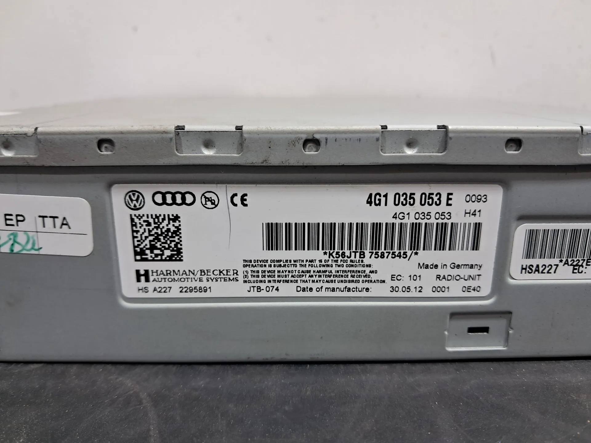 Rádio / auto-rádio AUDI A1 Sportback (8XA, 8XF) Imagem-1