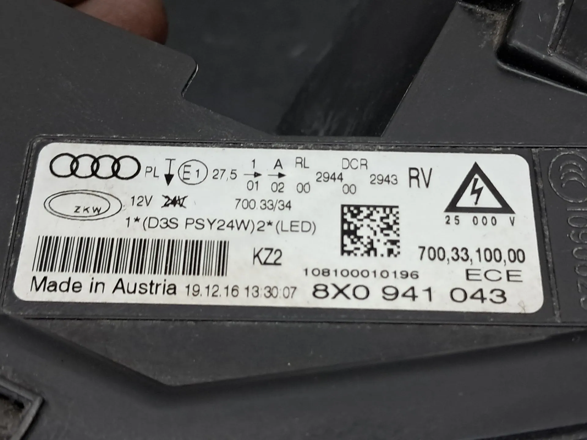 Faro anteriore sinistro AUDI A1 Sportback (8XA, 8XF) Imagem-11