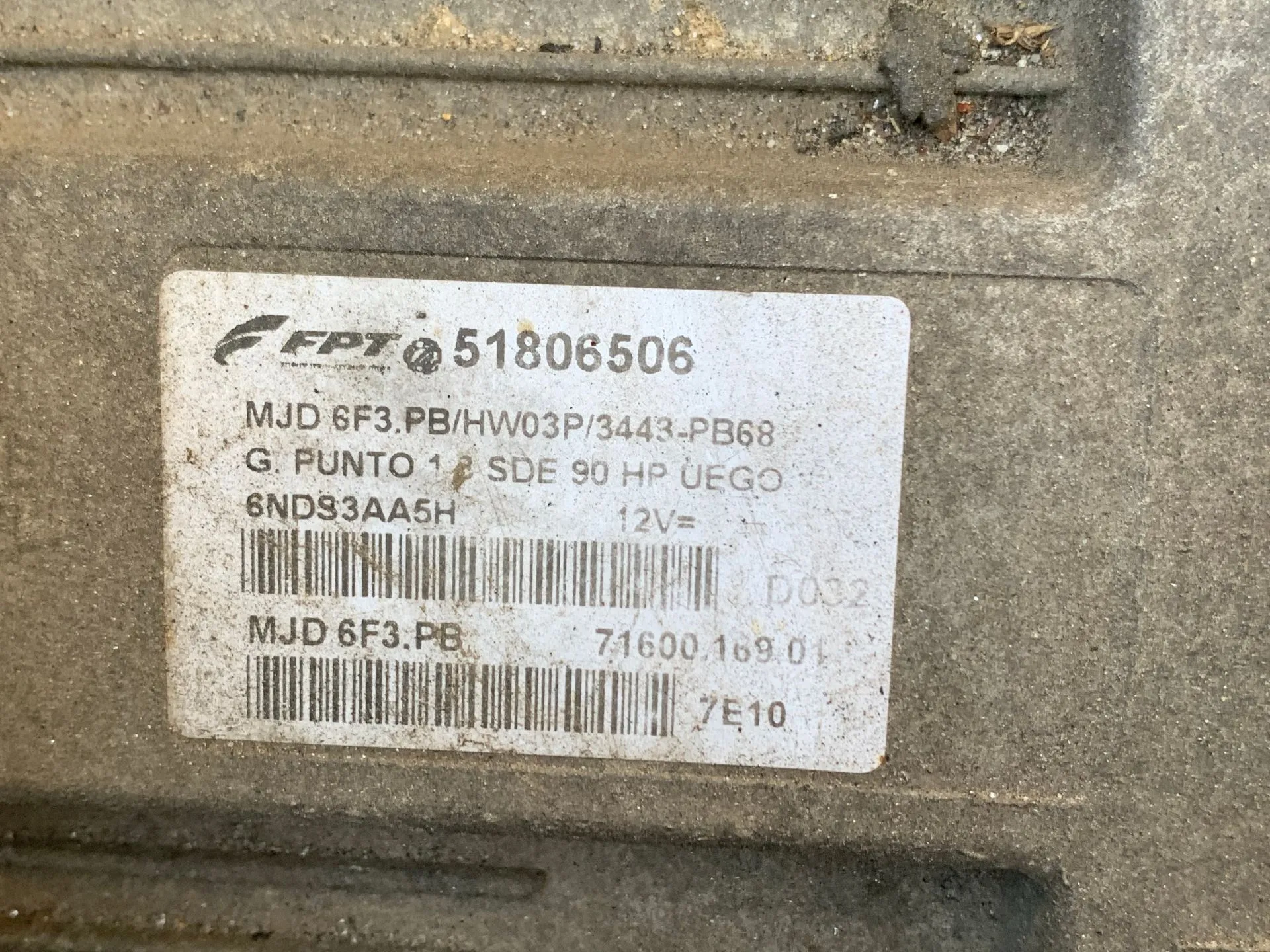 Calculateur /  Unité de contrôle moteur FIAT Grande Punto (199_) Imagem-1
