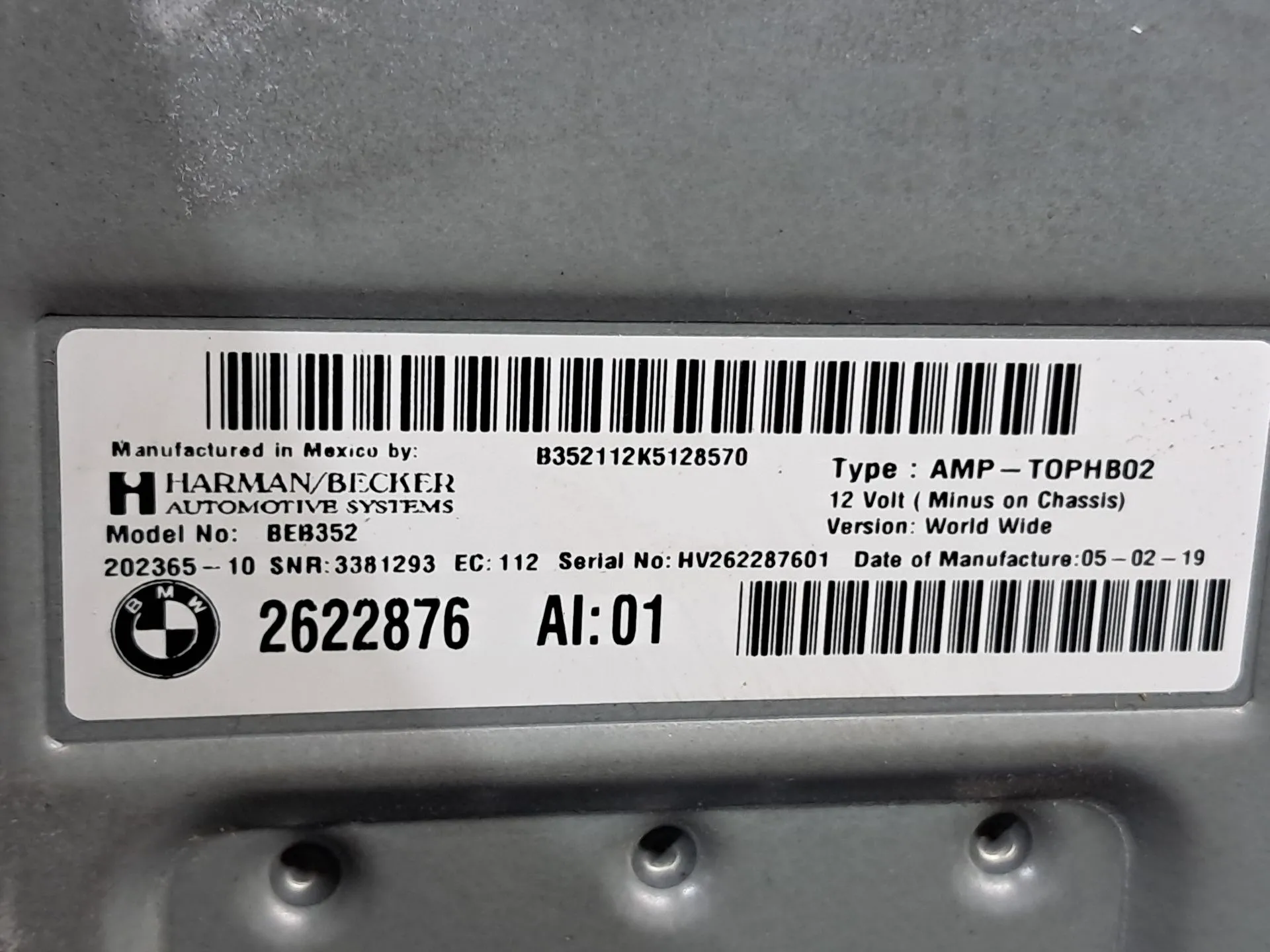 Amplificateur Haut-Parleurs BMW X4 (G02, F98) Imagem-6