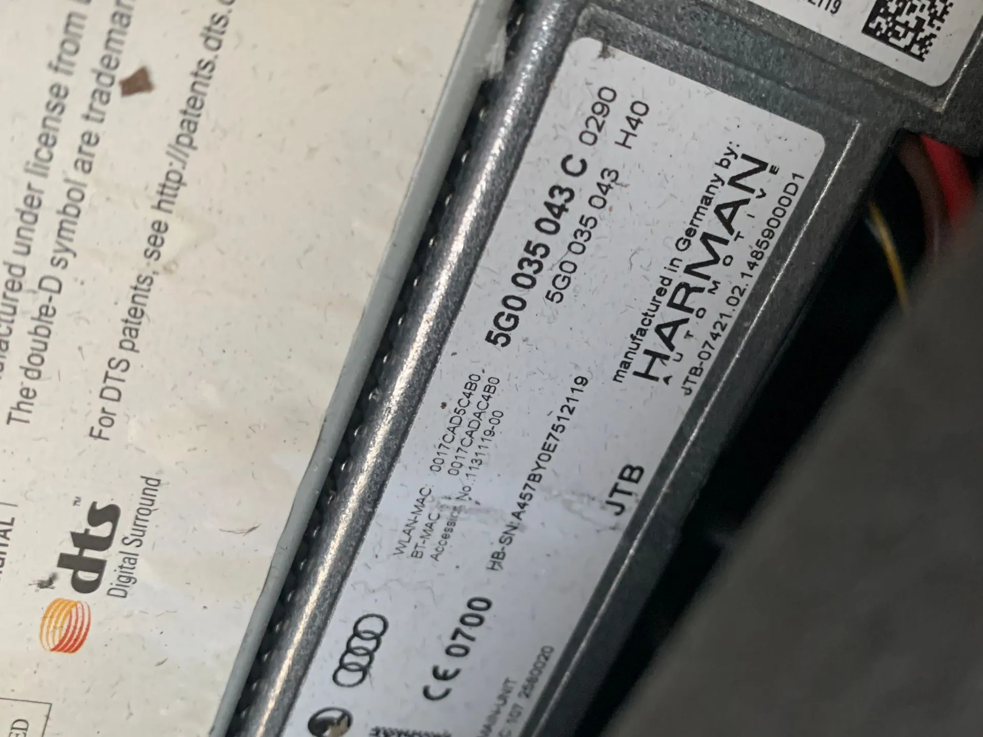 Rádio / auto-rádio VOLKSWAGEN Golf VII (5G1, BQ1, BE1, BE2) Imagem-1