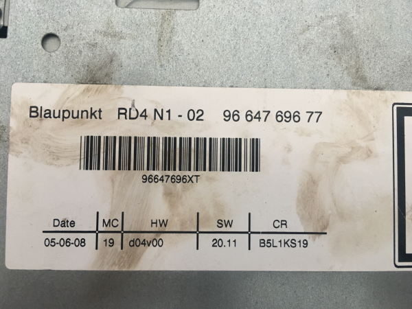 Rádio / auto-rádio CITROËN C4 I (LC_) Imagem-2