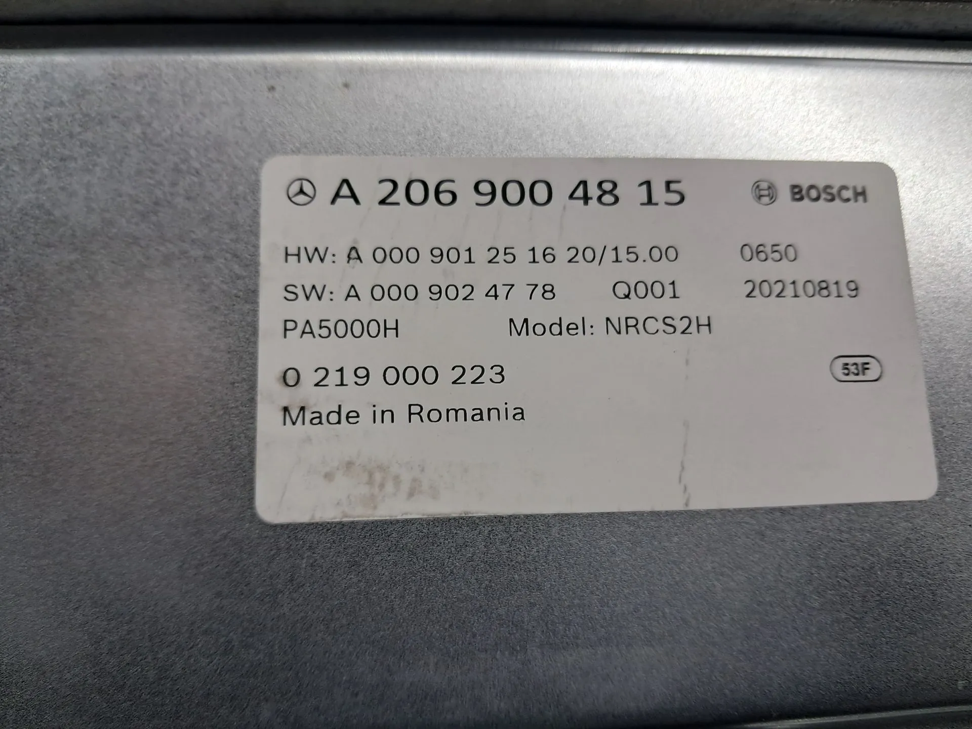 Módulo câmera MERCEDES-BENZ Classe C (W206) Imagem-3