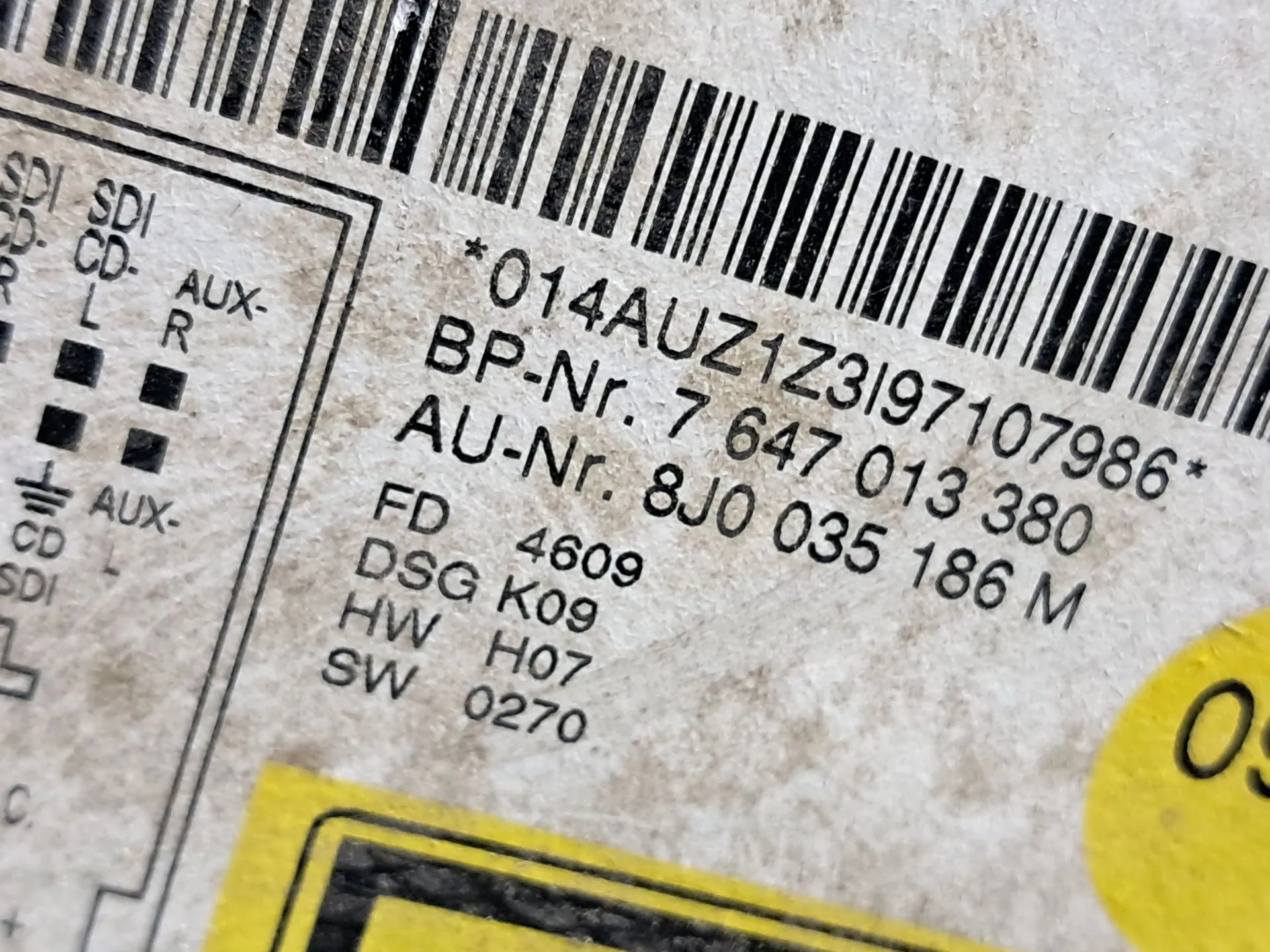 Rádio / auto-rádio AUDI TT (8J3) Imagem-9