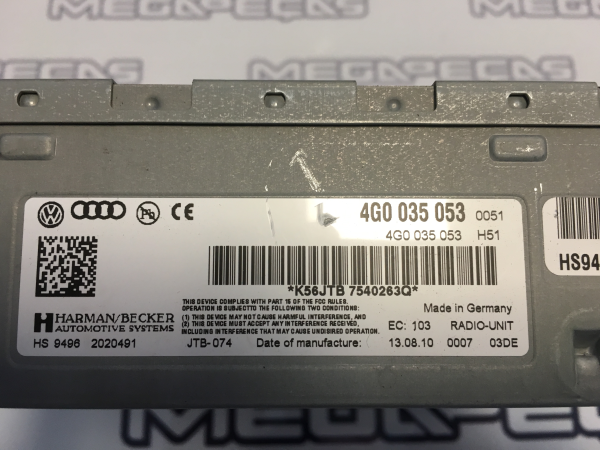 Rádio / auto-rádio AUDI A4 (8K2, B8) Imagem-2