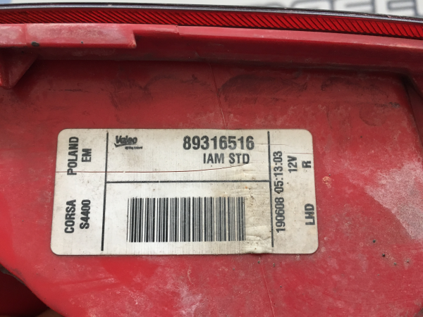 Right Tail light OPEL Corsa D Imagem-2