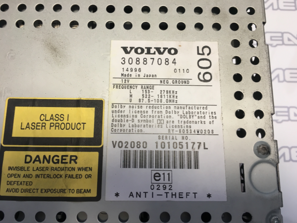 Rádio / auto-rádio VOLVO S40 I (VS) Imagem-2