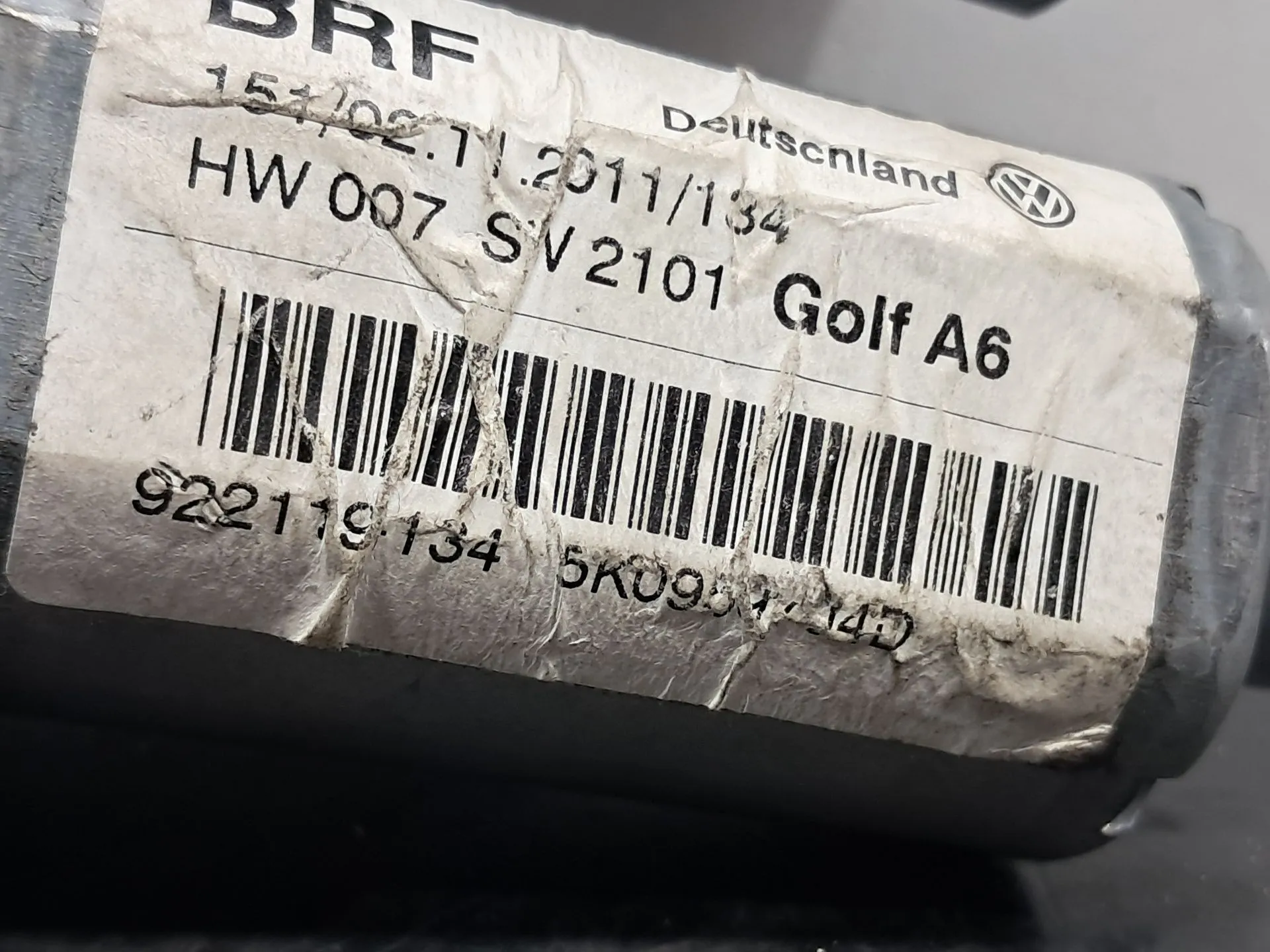 Moteur lève-vitre arrière Droite VOLKSWAGEN Golf VI (5K1) Imagem-4