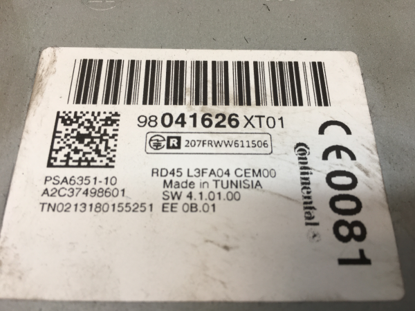 Rádio / auto-rádio PEUGEOT 207 SW (WK_) Imagem-2
