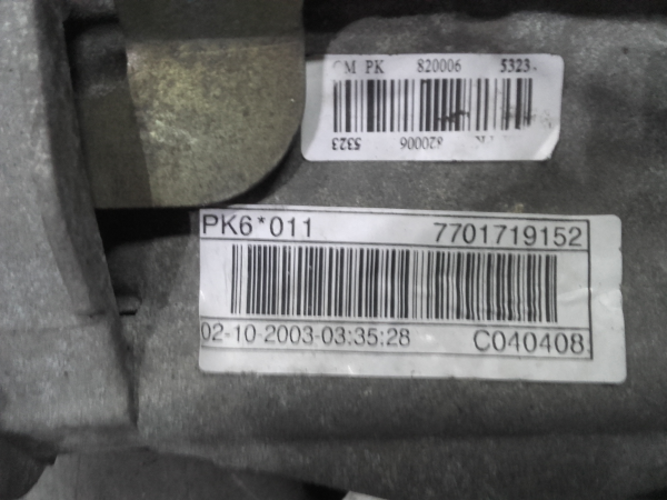 Caixa de velocidades manual RENAULT Espace IV (JK0/1_) Imagem-1