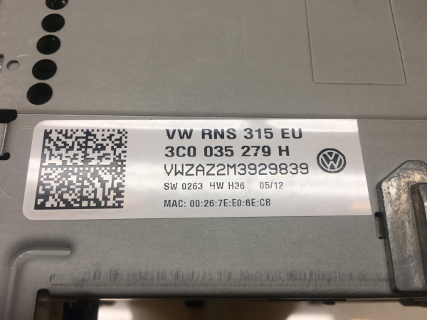 Rádio / auto-rádio VOLKSWAGEN Eos (1F7, 1F8) Imagem-2