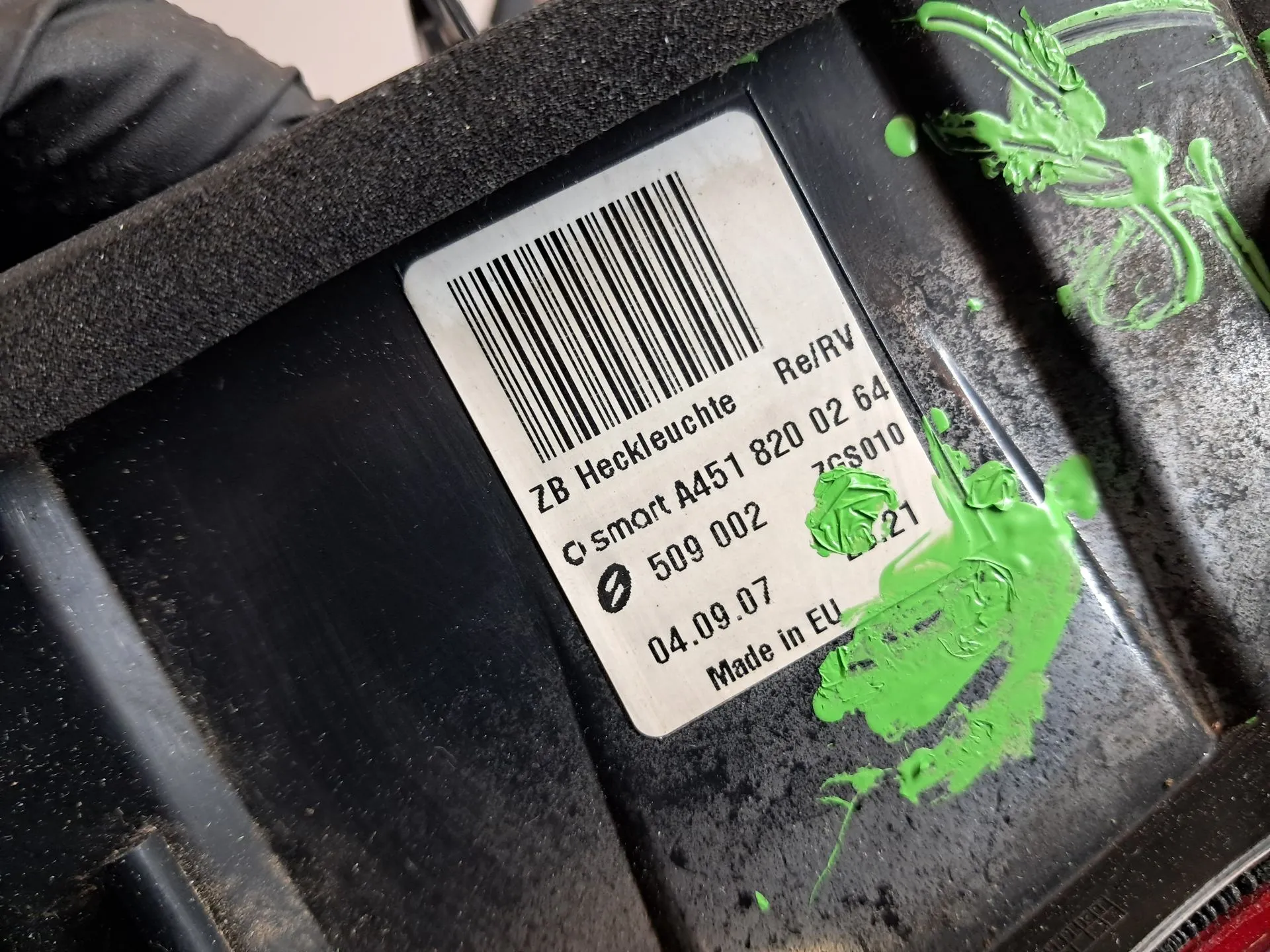 Feu arrière Droite SMART ForTwo Cabrio (451) Imagem-5