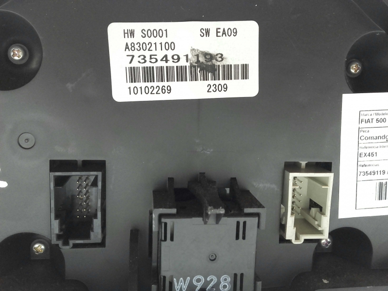 Botão / interruptor do AC FIAT 500 (312_) Imagem-4