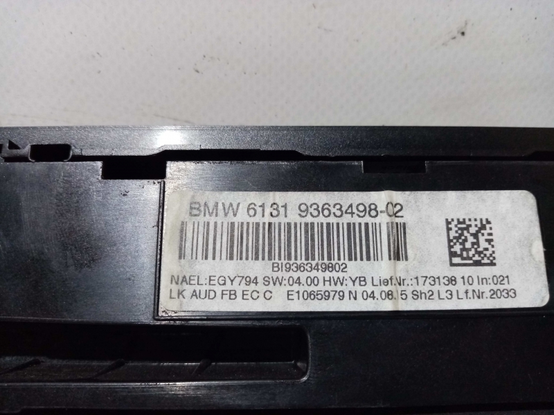 Bouton / interrupteur climatisation BMW 3 (F30, F80) Imagem-1