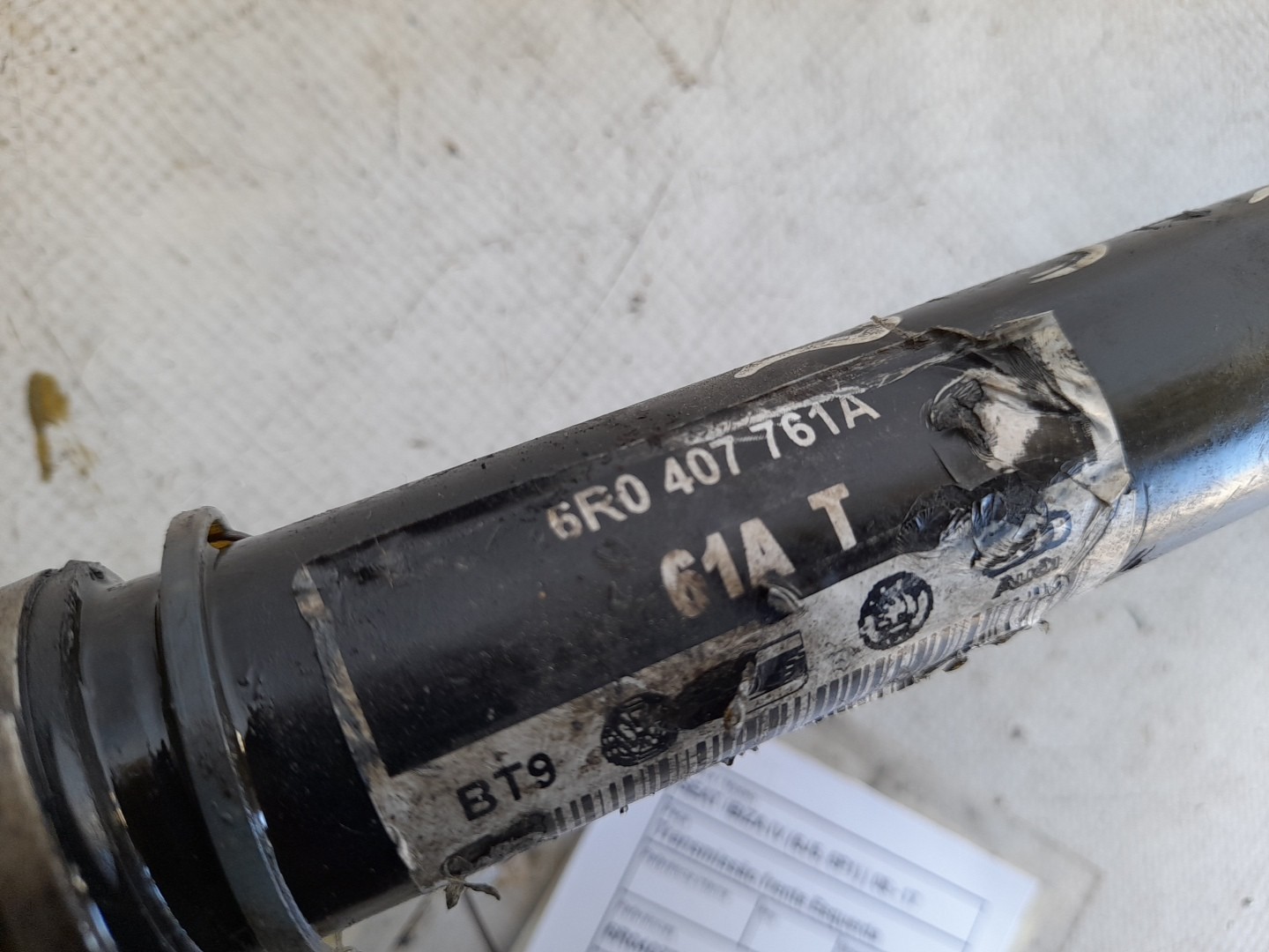 Left front driveshaft SEAT Ibiza IV (6J5, 6P1) Imagem-3