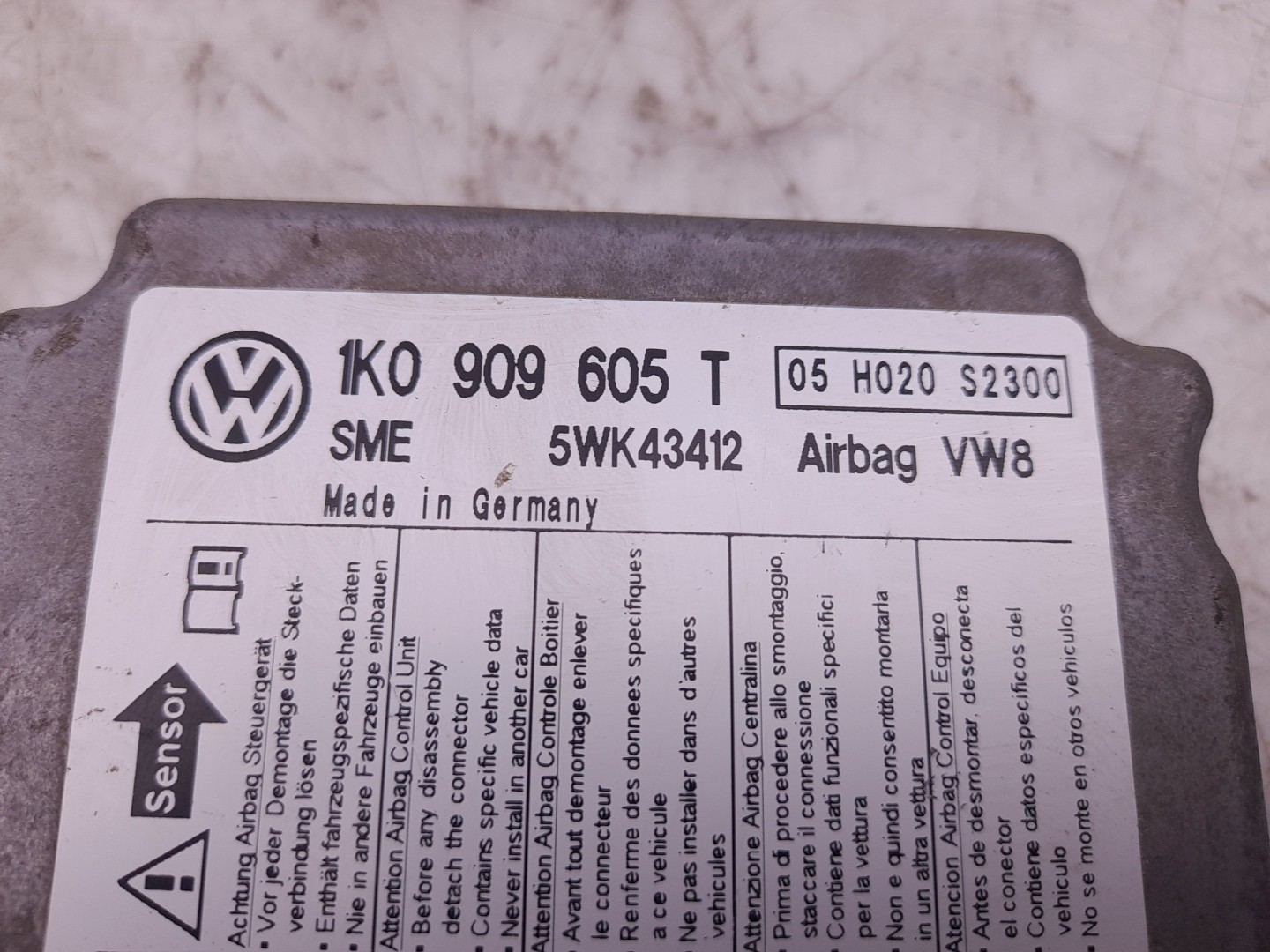 Calculateur  airbag SEAT Altea XL (5P5, 5P8) Imagem-3