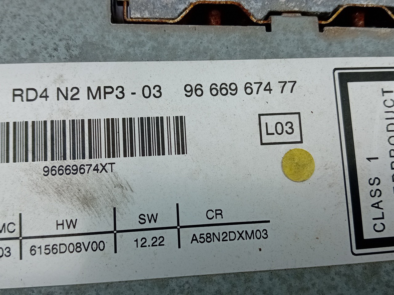 Rádio / auto-rádio PEUGEOT 5008 I (0U_, 0E_) Imagem-3