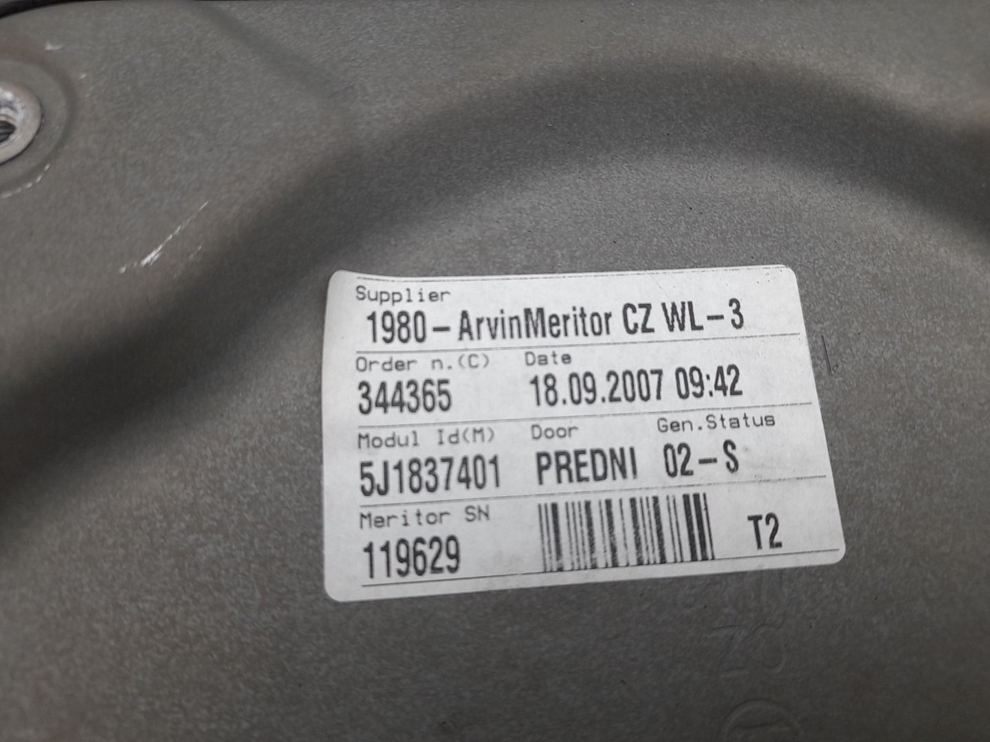 Elevalunas delantero izquierdo SKODA Fabia II Hatchback (542, 5J) Imagem-2