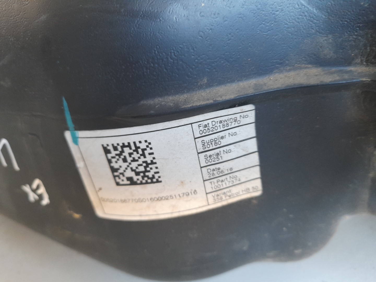 Serbatoio carburante FIAT Tipo Hatchback (357_) Imagem-2