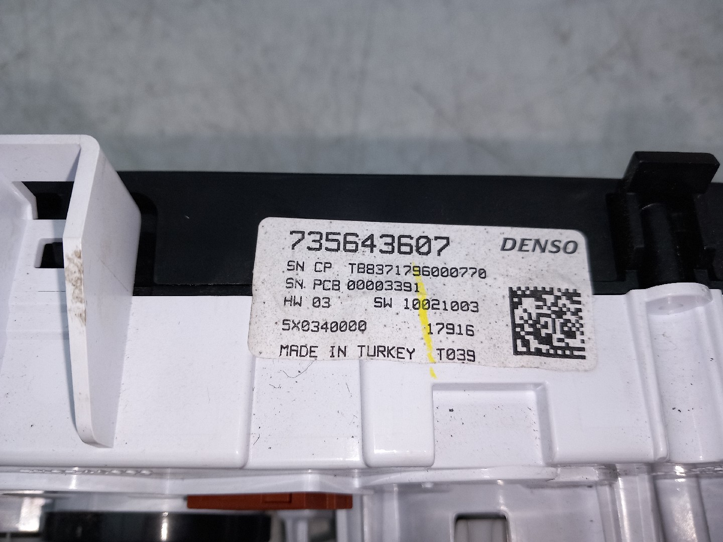 Pulsante / interruttore aria condizionata FIAT Tipo Hatchback (357_) Imagem-2