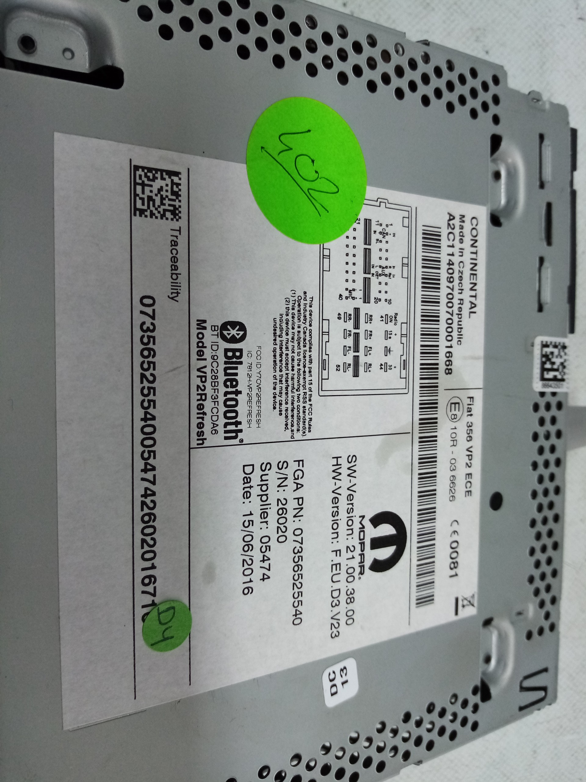 Display / schermo informazioni FIAT Tipo Hatchback (357_) Imagem-2