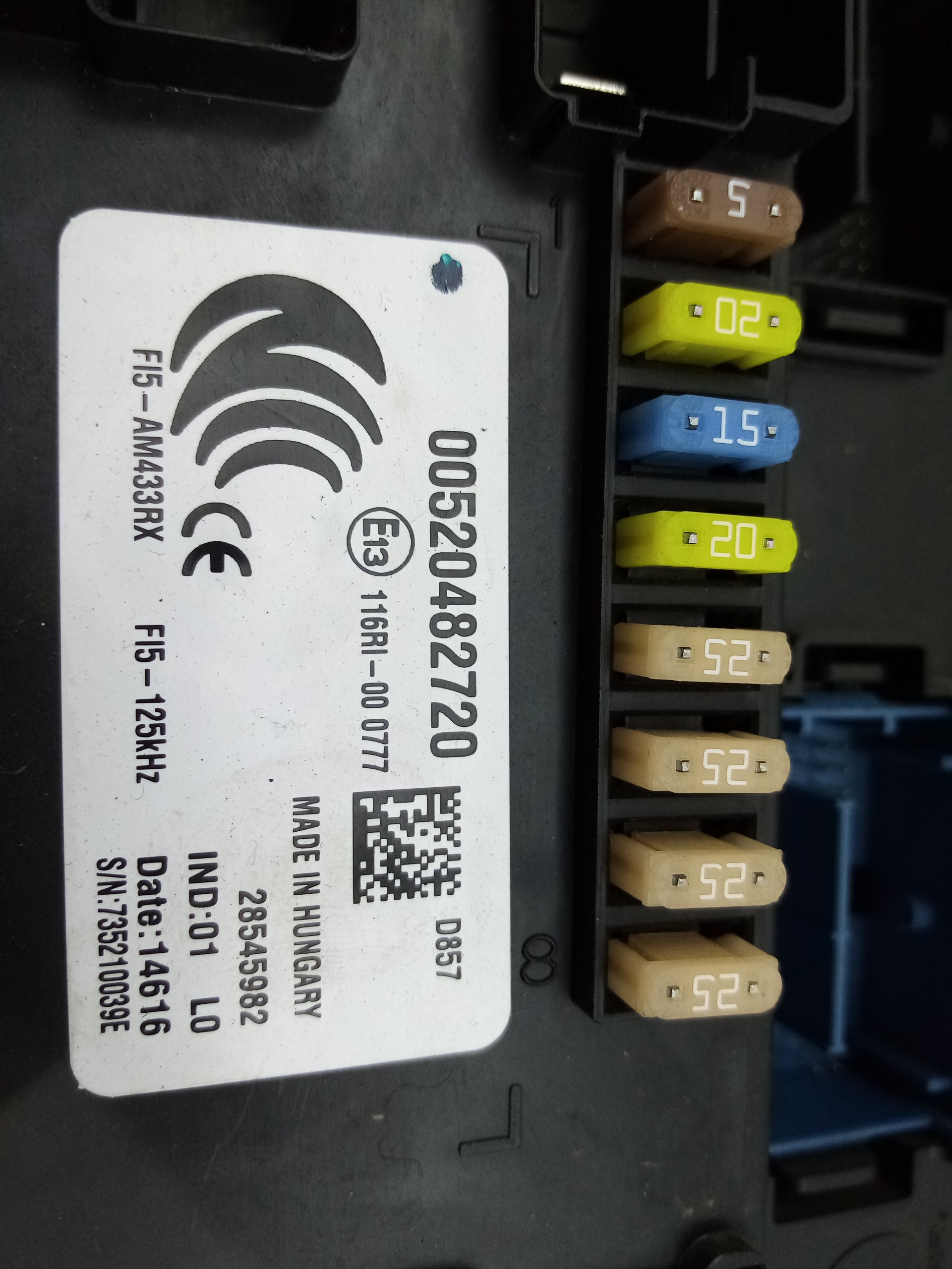 Scatola fusibili / SAM / BSI FIAT Tipo Hatchback (357_) Imagem-1