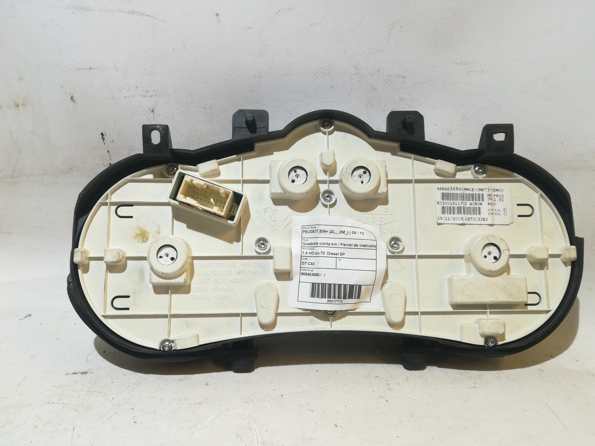 Quadrante / painel de instrumentos PEUGEOT 206+ (T3E) Imagem-1