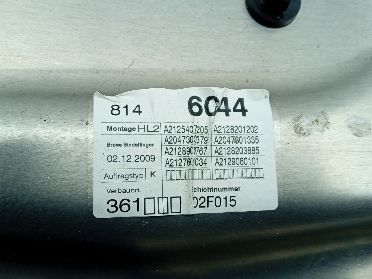 Lève-vitre arrière gauche MERCEDES-BENZ Classe E (W212) Imagem-2