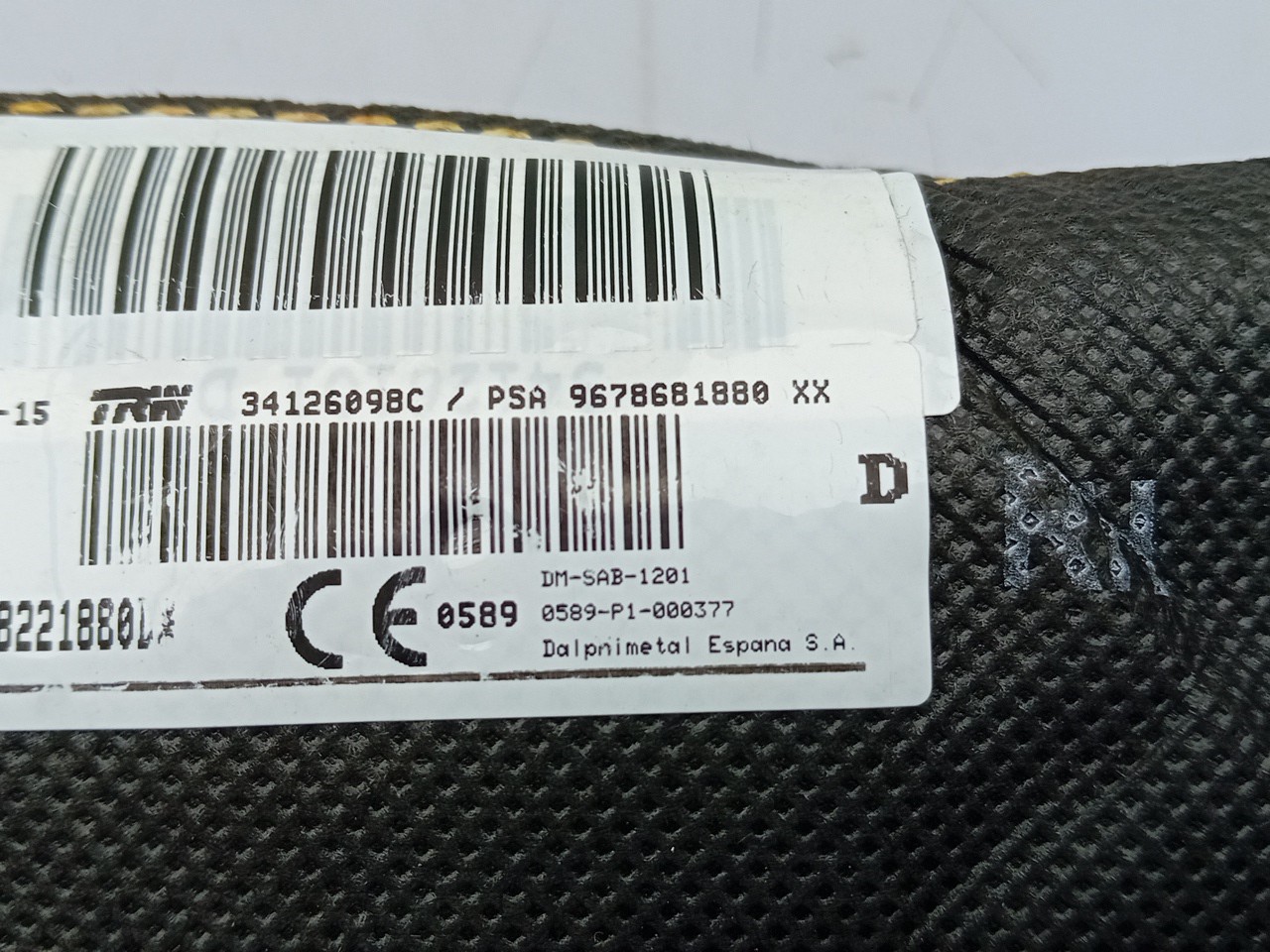 Airbag banco direito CITROËN C4 Picasso II Imagem-3