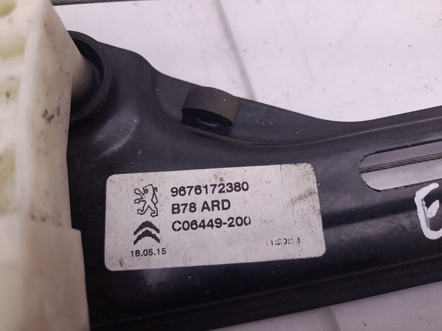 Alzavetro posteriore destro CITROËN C4 Picasso II Imagem-2