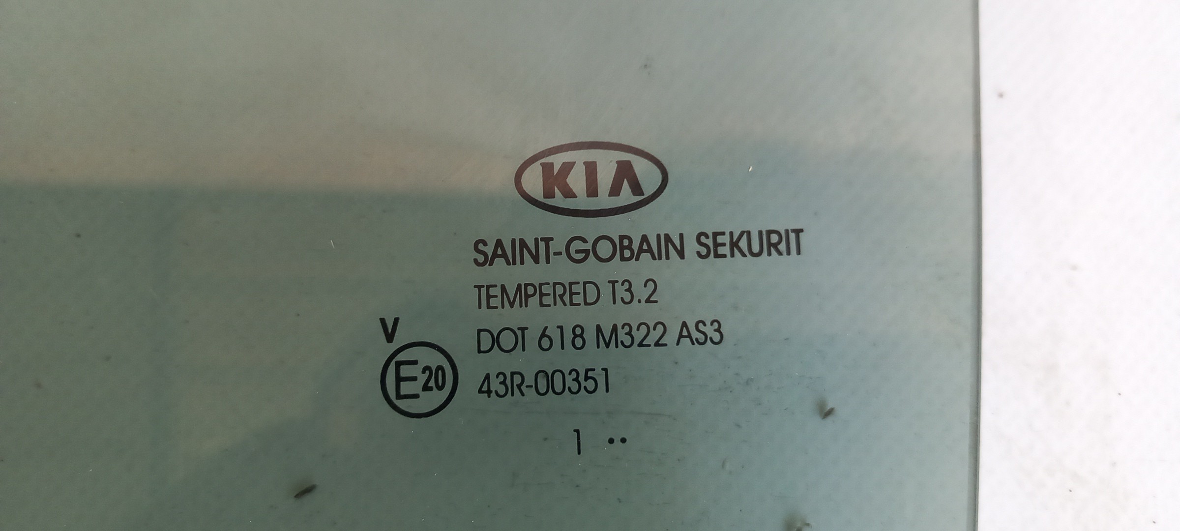 Vitre porte arrière gauche KIA Sportage (SL) Imagem-1