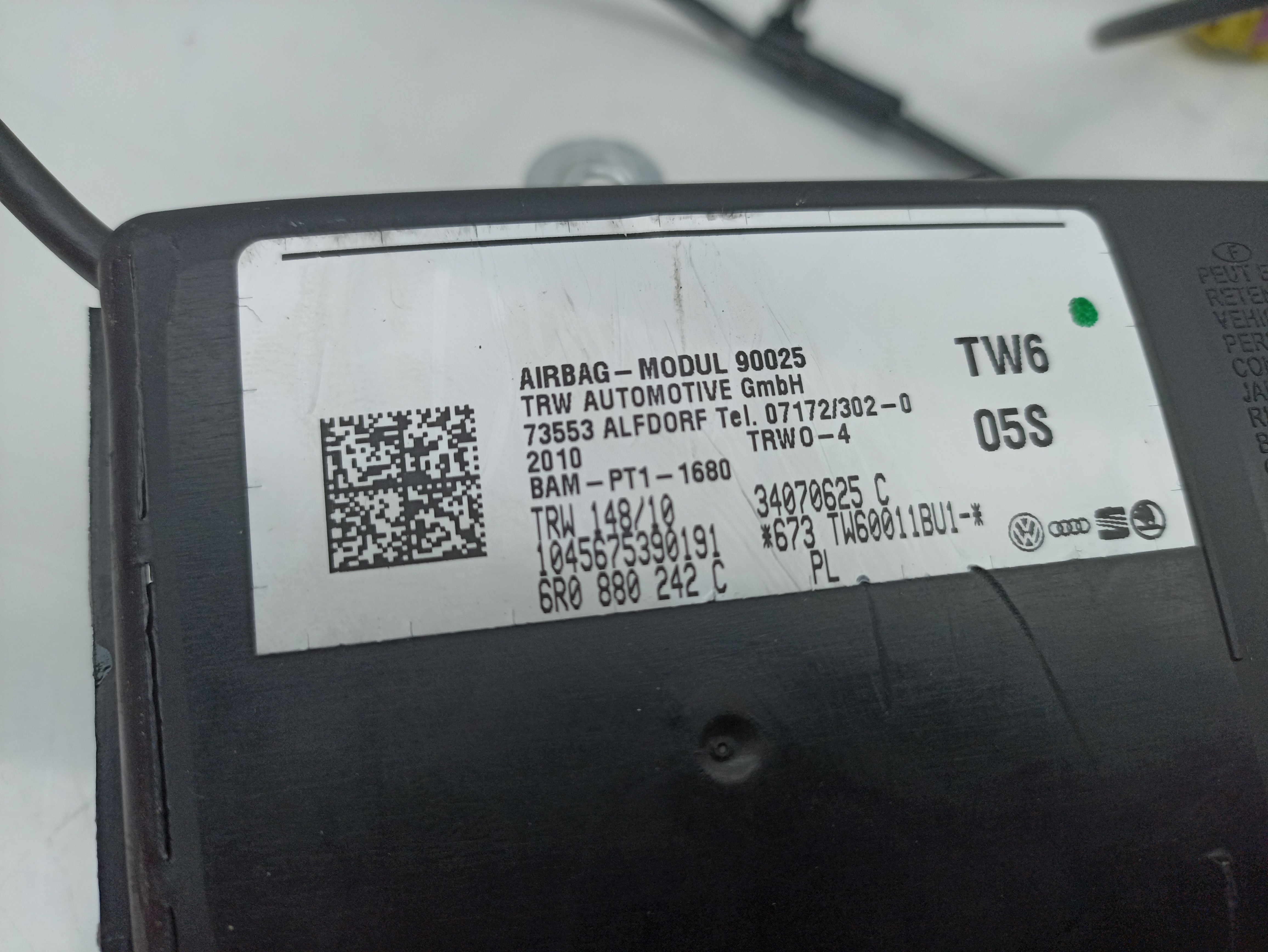 Airbag banco direito VOLKSWAGEN Polo (6R, 6C) Imagem-1