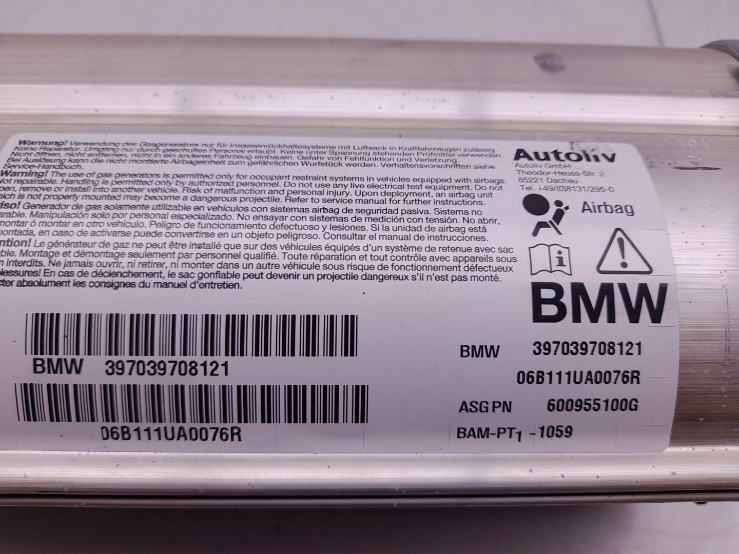 Airbag passageiro BMW 5 (E60) Imagem-2