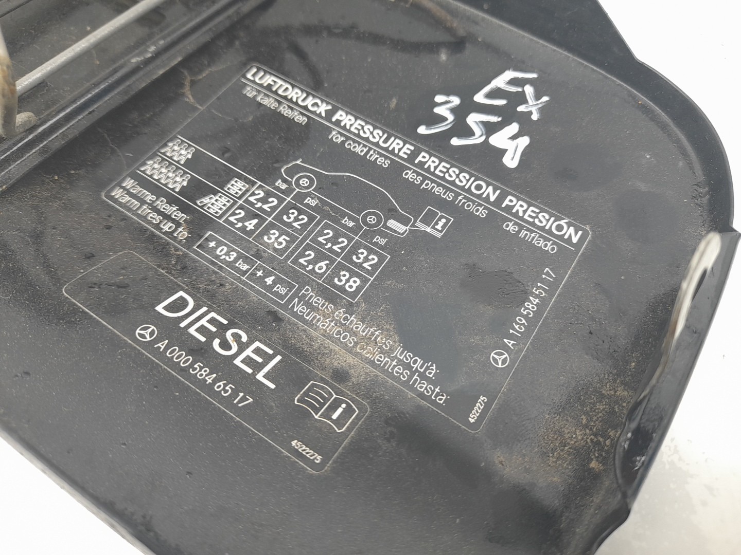 Fuel tank cap MERCEDES-BENZ Classe A (W169) Imagem-2