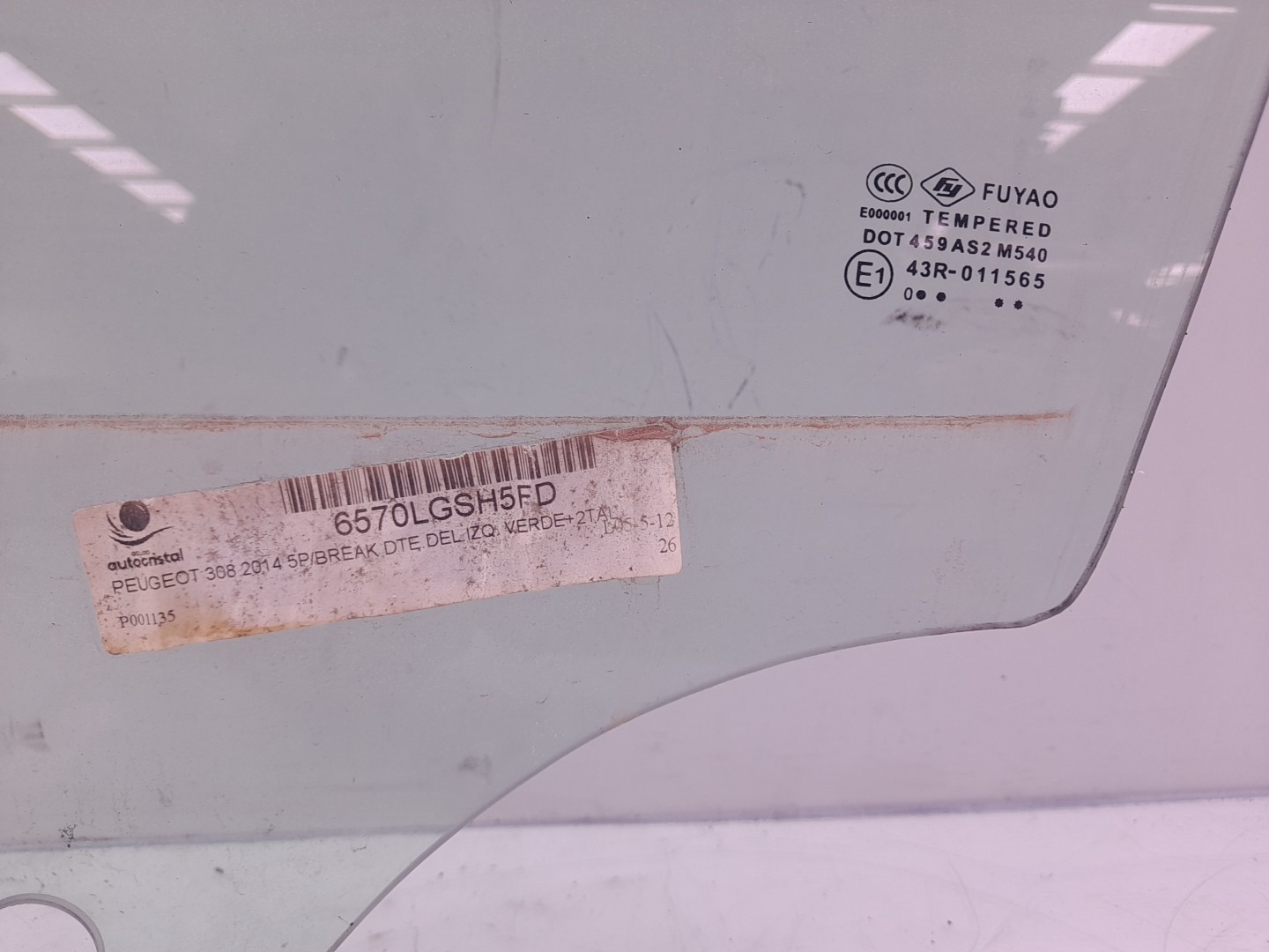 Left front door glass PEUGEOT 308 SW II Imagem-1