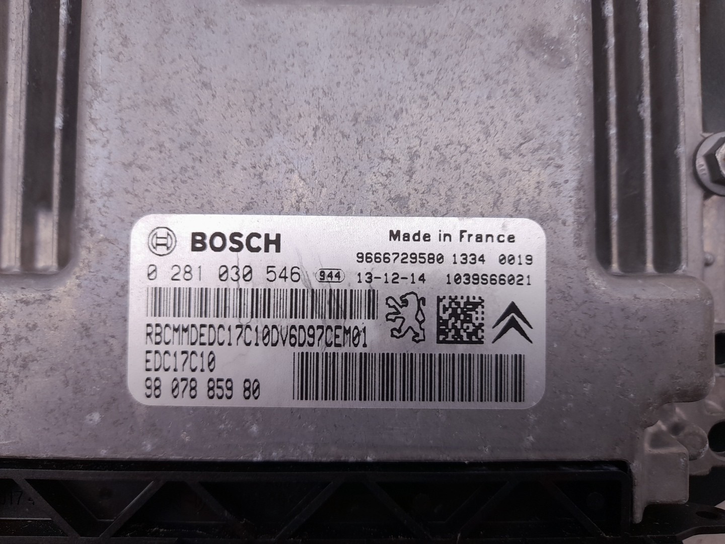 Centralina motor / ECU CITROËN Berlingo (B9) Imagem-3