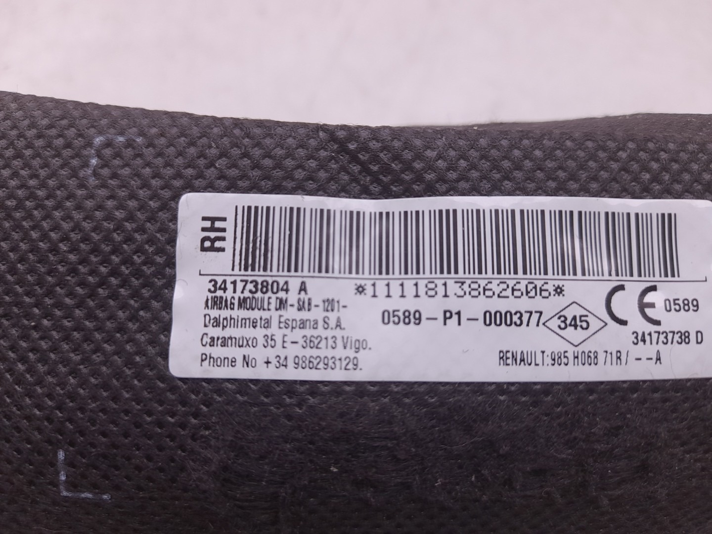Airbag banco direito DACIA Logan MCV II (7S_) Imagem-3
