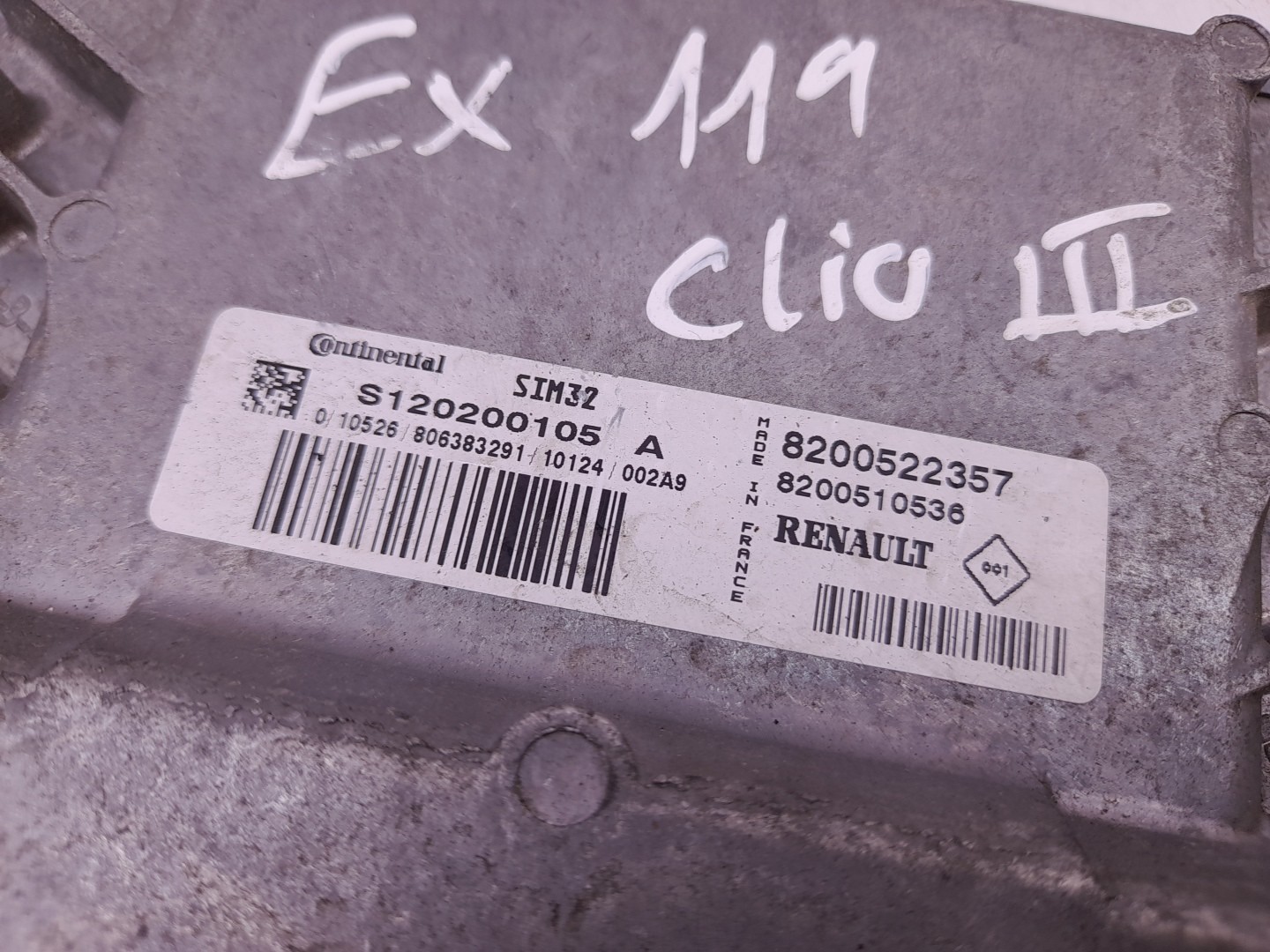 Centralina motor / ECU RENAULT Clio III (BR0/1, CR0/1) Imagem-2