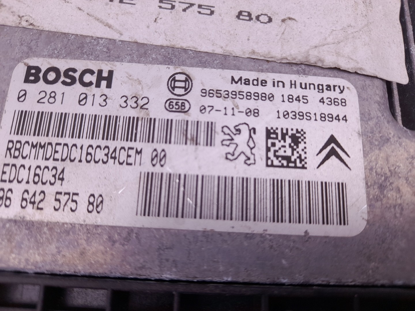 Centralina motor / ECU CITROËN C4 I (LC_) Imagem-2