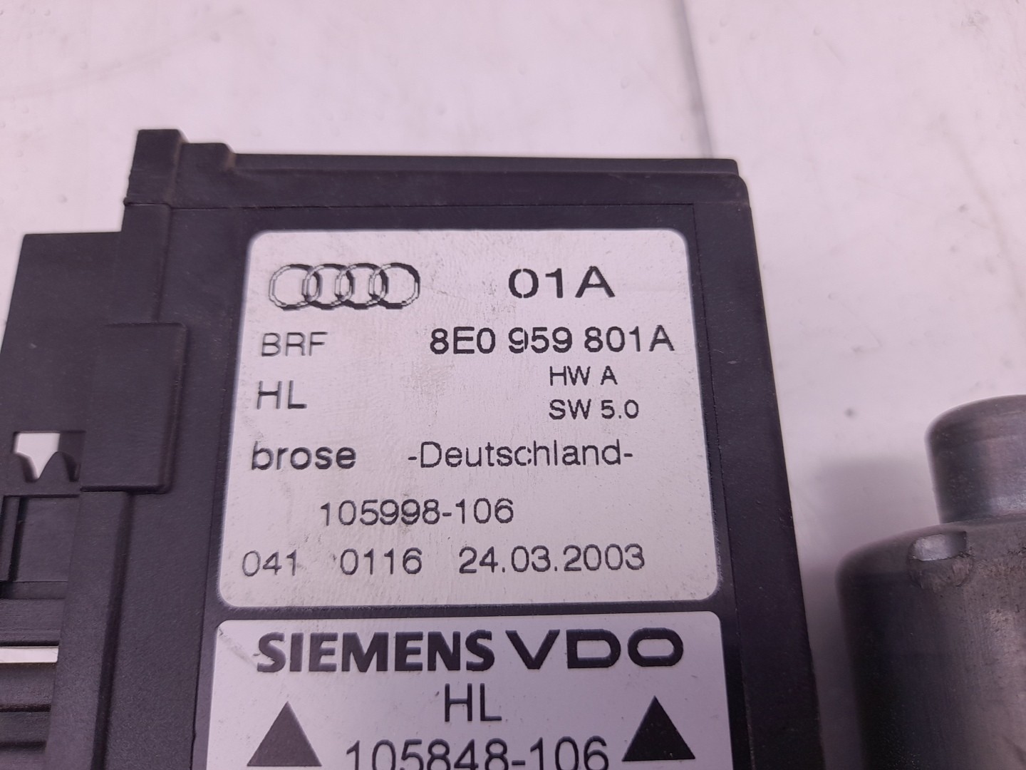 Motor Elevalunas Trasero Derecho AUDI A4 Avant (8E5, B6) Imagem-1